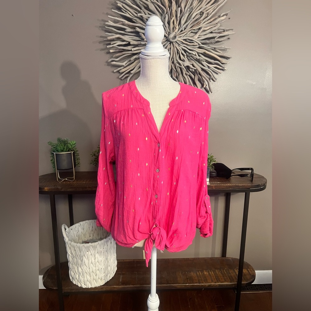 Hope & Harlow pink‎ top.  Lightweight